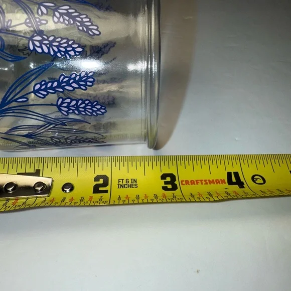 Vintage Oui Yogurt Single Serving Glass Jars Various Patterns Cups - Set Of 5 - Picture 6 of 6